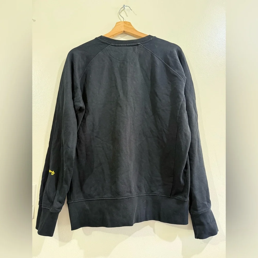 Money Men's Black Crewneck Sweatshirt with Small Embroidered Logo